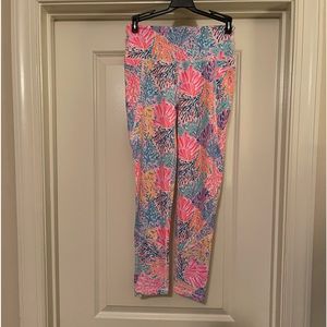 NWT Lilly Pulitzer Weekender High Rise Leggings Splash dance